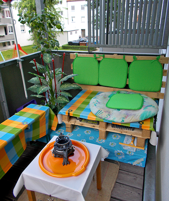 Balkon bei Tageslicht