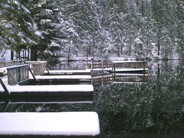 Mummelsee im Schnee